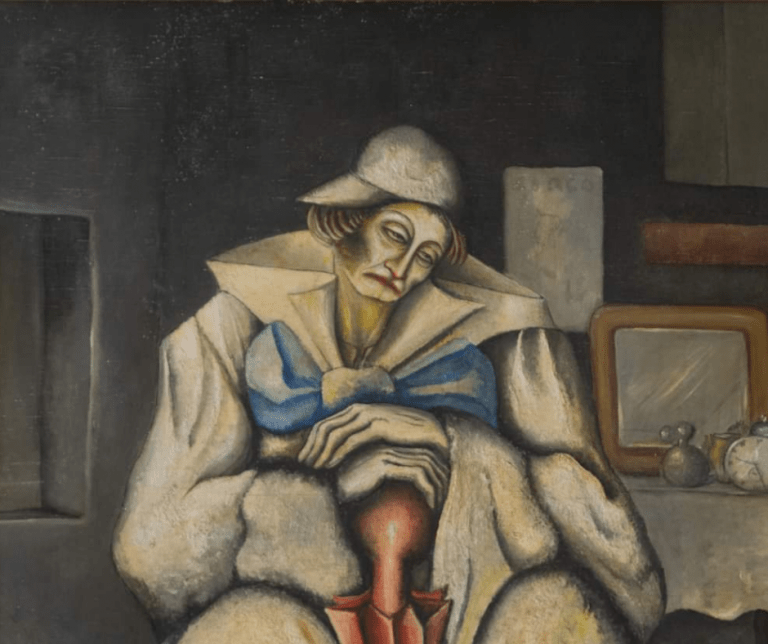 Pintura Benjamín Solari Parravicini El Circo se va