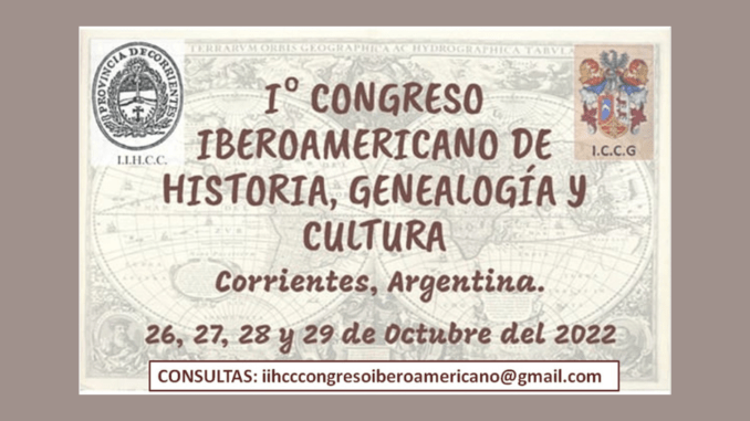 Congreso Iberoamericano Historia Genealogia y Cultura