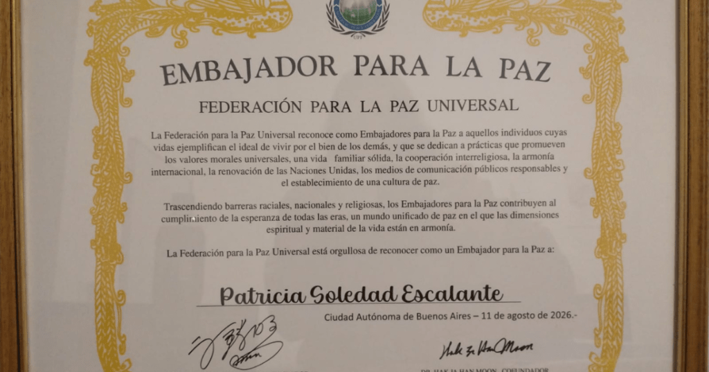 Premio Embajadora de Paz Universal